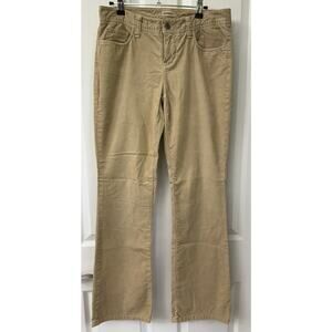 Express Vintage 4 corduroy beige khaki slight flare straight leg pants Y2K